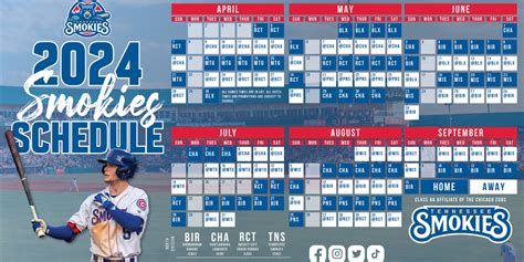 Tennessee Smokies Schedule 2024 Results - Maud Steffi