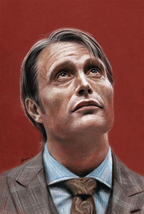 Mads Mikkelsen as Hannibal Lecter by molkomolko on DeviantArt