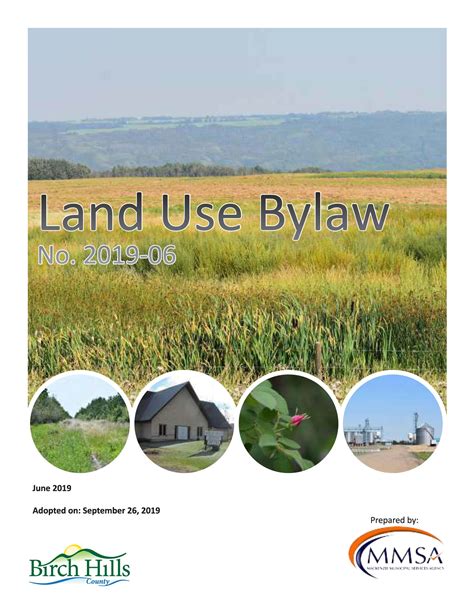 Land Use Bylaw Amendments UPDATED March 7th Birch Hills County