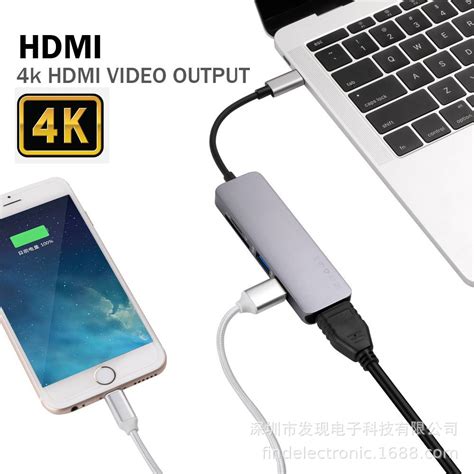 5 In 1 Type C Hub 4k Hdmi Output 2 Usb 30 Port Sdtf Card Reader Usb C