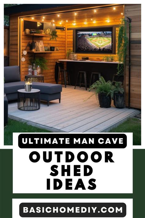 Ultimate man cave shed ideas for your backyard – Artofit