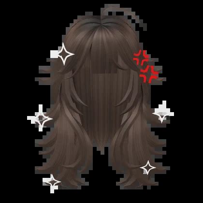 Cute Long Wavy Wolf Hair Brown Roblox