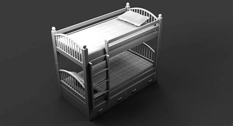 Bunk Bed 3d Model By Giimann