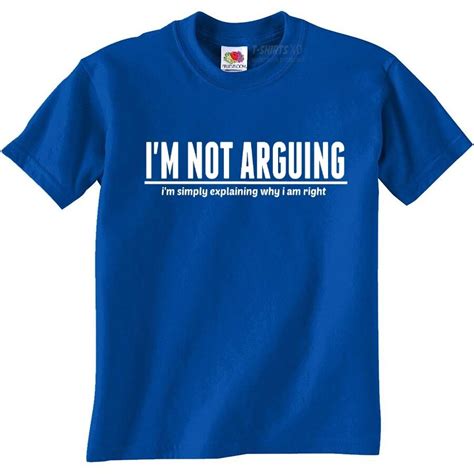 Im Not Arguing Funny T Shirts Mens Present T For Men Ebay