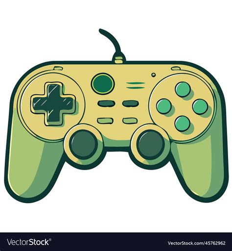 Electronic video game controller Royalty Free Vector Image