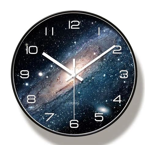 Horloges Murales Ciel Toil Horloge Univers Galaxie Mouvement