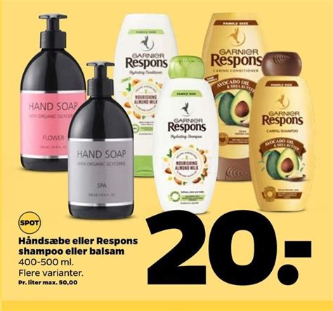 Håndsæbe Eller Respons Shampoo Eller Balsam tilbud hos Netto