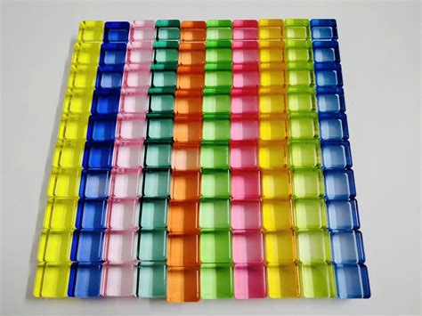 Translucent Color Cubes Set 100pcs Rover Education