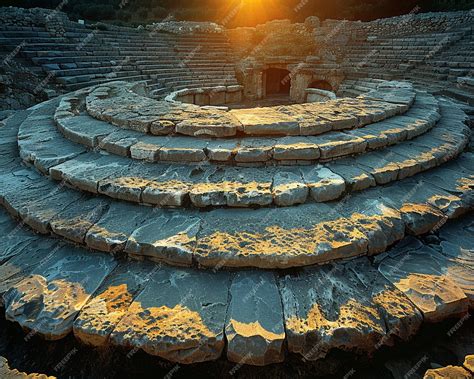 Premium Photo | Greek amphitheater echoing ancient philosophical debates