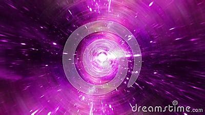 Pink Hyperspace Warp Energy Wormhole Tunnel Stock Video Video Of