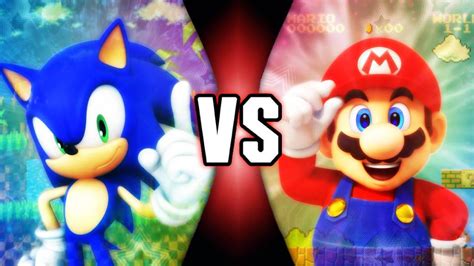 Sonic The Hedgehog vs Super Mario by BananoFanMade on DeviantArt