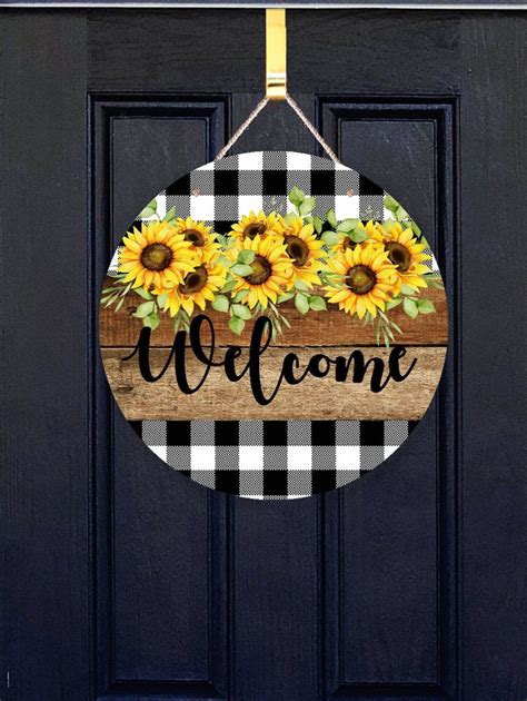 Sublimation Round Door Hanger Design Png Rustic Farmhouse Etsy Door