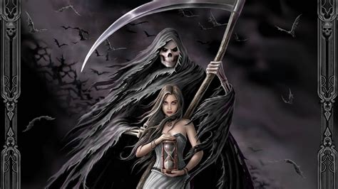 Dark Grim Reaper Hd Wallpaper By Anne Stokes