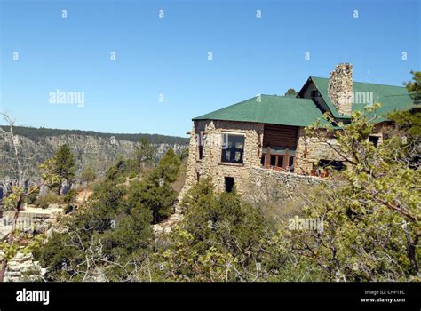 Lodge at the grand canyon at Bright Angel Stock Photo - Alamy