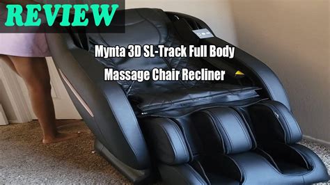 Mynta 3d Sl Track Full Body Massage Chair Recliner Review 2022 Youtube