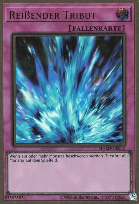 Recollectibles Sammelkarte Yugioh Karte Reißender Tribut Deutsch Yu Gi