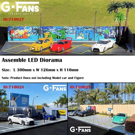 G Fans Assemble Led Diorama Model Car Display Station Shopee