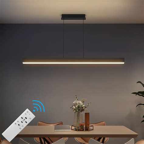 Klighten Led Dimmbar Pendelleuchte Esstisch K K Schwarz