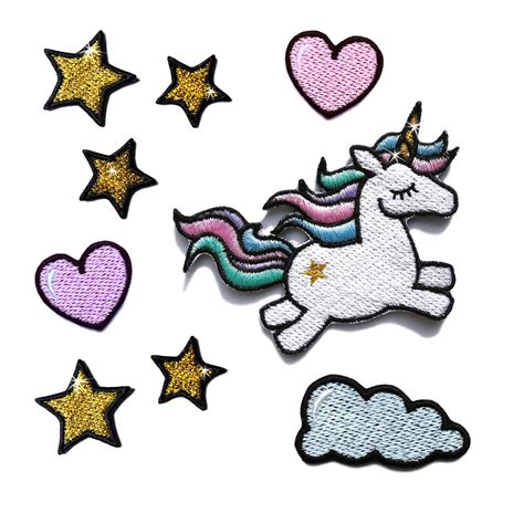 Unicorn Sew On Patch Naszywka Embroidered Patch Applique Etsy