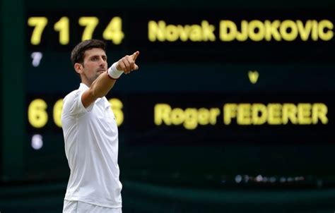 Historical Photos of Novak Djokovic vs Roger Federer at Wimbledon