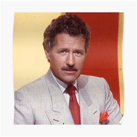 "Alex Trebek with mustache 1988 color photo " Poster for Sale by ...