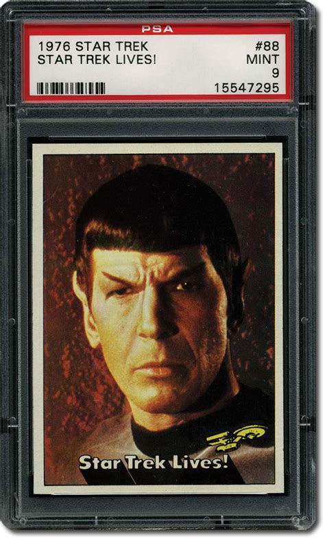 Psa Set Registry 1976 Topps Star Trek Set The Definitive Star Trek Trading Card Set