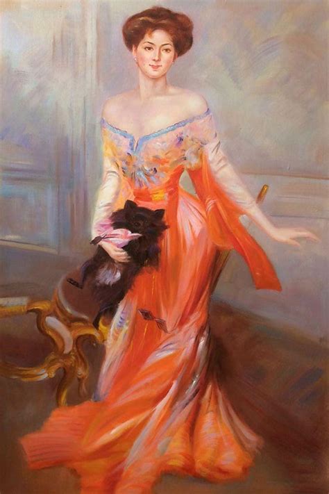 Portrait Of Elizabeth Wharton Drexel 1905 Boldini Oil Painting