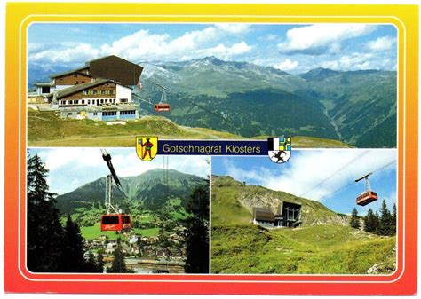 Bild Ak Klosters Gotschnagrat Mit Luftseilbahn Kaufen Auf Ricardo