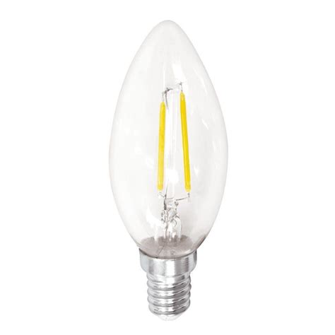 Lampada Led Vela E W Branco Quente Filamento Retro V Kit