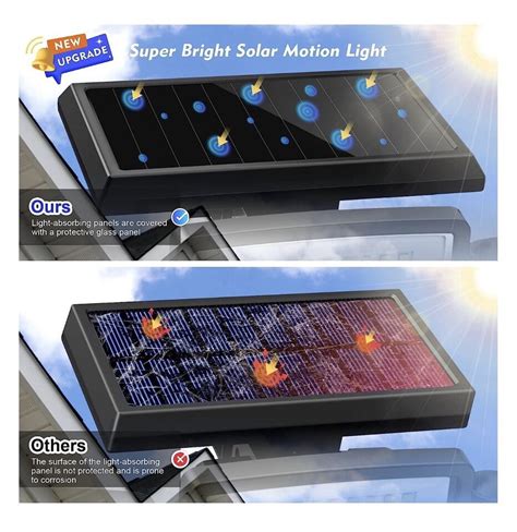 SZRSTH Solar Lights Outdoor 210 LED Waterproof Motion Sensor