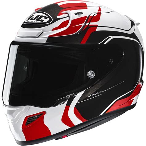 Casque Rpha Lawin Mc Hjc Rouge Noir Blanc Maxxess Fr Casque Int Gral