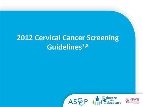 Module 2 Cervical Cancer Screening Guidelines Ppt Download