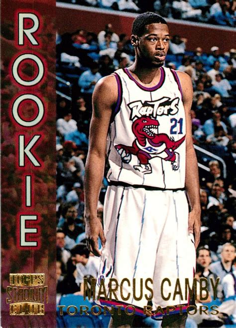 New Toronto Raptors Nba Rookie Card Marcus Camby Topps Stadium