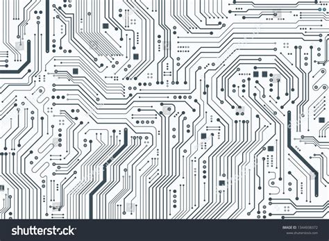 Circuit Board Background Horizontal Format Flat Microelectronics