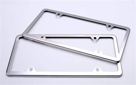 NEW License Plate Frame Ohuhu 4 Hole Universal License Plate Holder 2