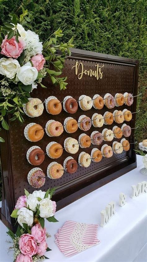 20 Adorable Wedding Donut Bar Ideas 2024 Wedding Donuts Donut Wall