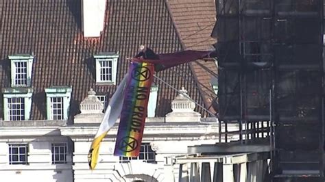 Extinction Rebellion Protester Arrested After Three Hours On Big Ben