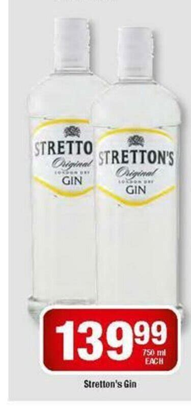 Stretton S Gin Ml Each Offer At Ok Liquor