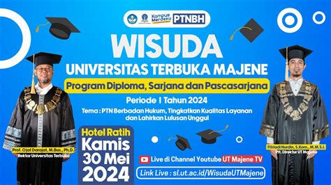 Live Wisuda Universitas Terbuka Majene Periode I Tahun Youtube