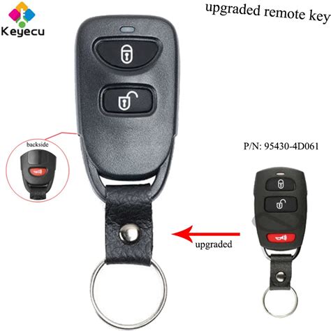 Keyecu Upgraded Keyless Entry Remote Key With Buttons Fob For