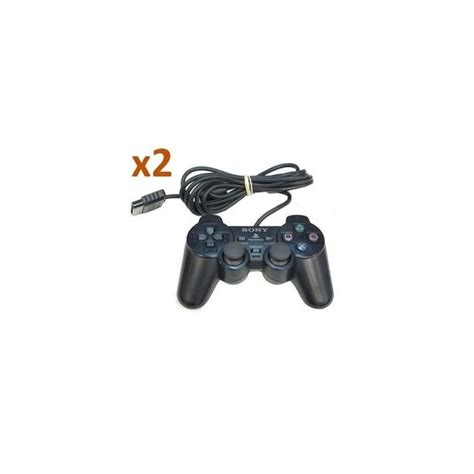 Sony 2 Manettes Dualshock Ps2 Noir Prix Pas Cher Jumia Ci