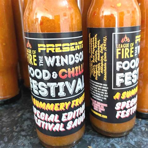 Windsor Food Chilli Festival Special Edition Sauce League Of Fire