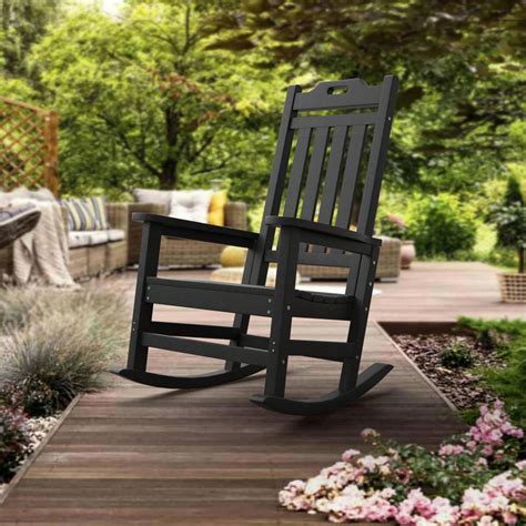 Resinteak New Classic Outdoor Rocking Chair All Weather Hdpe Plastic