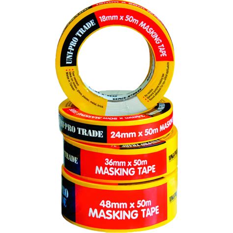 Uni Pro Masking Tape 36mm X 50m Waterproofing Centre