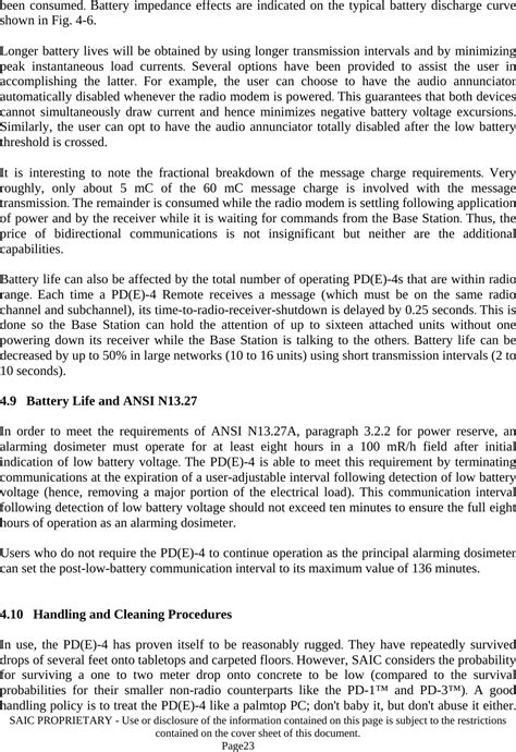 Leidos PDE5 Radio Dosimeter User Manual OPERATION MAINTENANCE MANUAL