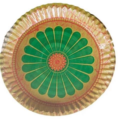 Multicolor Printed Skp Paper Plate Circle, 1.5mm, 120 at Rs 70/kg in ...