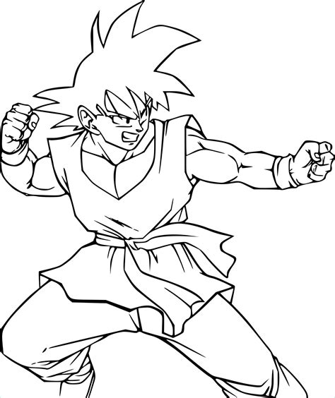 Coloriage De Dragon Ball Z Sangoku Super Sayen Impressionnant