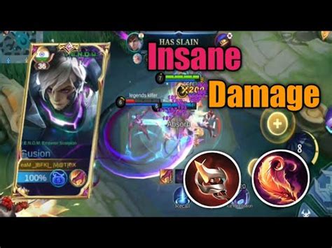 Gusion Insane Damage Build For Mythics Rank Mlbb Build Rank Match