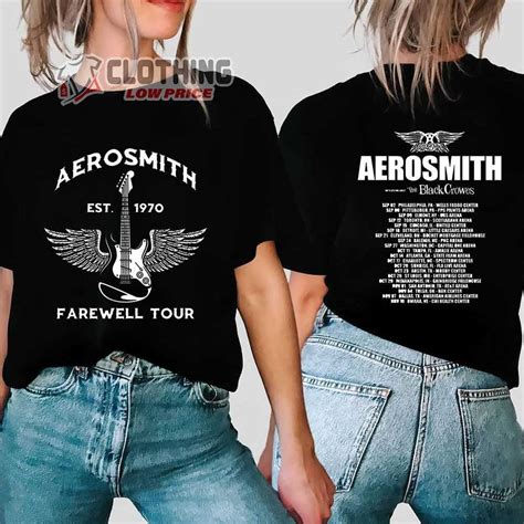 Aerosmith 2023-2024 Farewell Tour Merch, Aerosmith Tour Dates Shirt ...