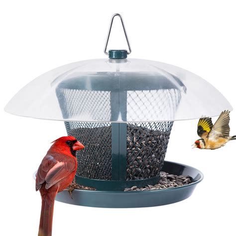 Kingsyard Outdoor Patio Bird Feeder Waterproof Metal Mesh